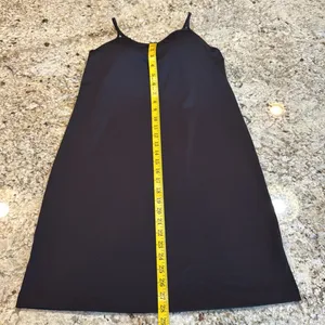 ATHLETA Black Mini Cami Slip Dress • Size Small • EUC thumbnail 6
