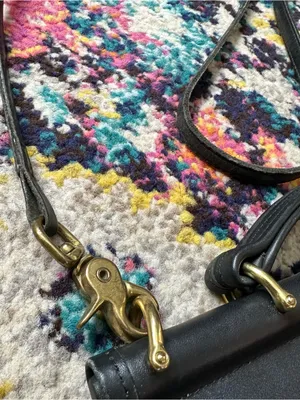 Coach Vintage Willis Leather Purse Removable Strap Black 9927 thumbnail 8