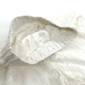 White High Waist Lace Shorts High Rise Floral Shorts Pants Summer Casual Pants thumbnail 3