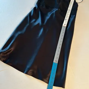 Nine West black short slip dress/nightie Spaghetti Straps size Medium thumbnail 4