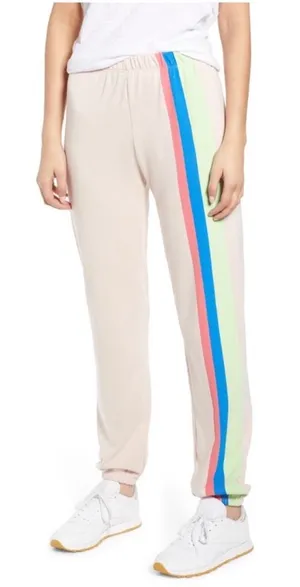Wildfox Mellow Stripe Joggers New With Tags thumbnail 1