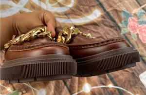 Kelsi Dagger Brown Loafers with Gold Accent thumbnail 9