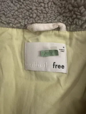 Wilfred Free  Aritzia Teddy Sherpa Jacket Zip Up Medium thumbnail 9
