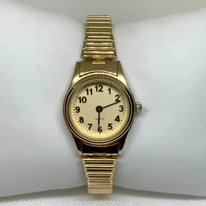 Vintage advance women’s gold tone watch 24mm round case quartz analog running thumbnail 1