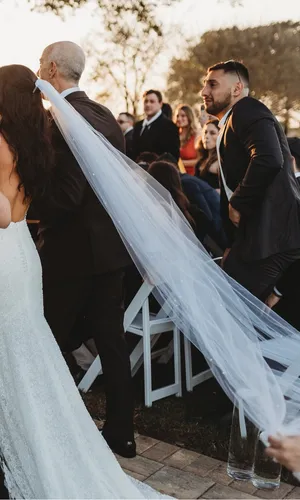 Custom Pearl Cathedral Veil White thumbnail 8