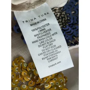 Trina Turk Johana‎ Mini Dress Size 2 Multicolor Sequin Flower Child Sleeveless thumbnail 4