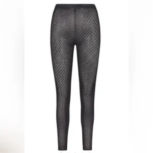 SKIMS‎ Signature Logo Foil Print Mesh Leggings black small thumbnail 2