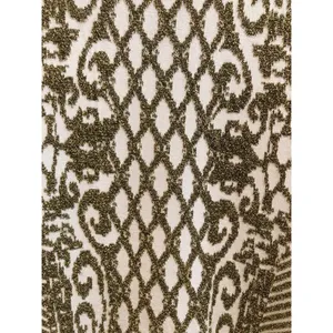 Gold Embroidered Form Fitting Dress thumbnail 4