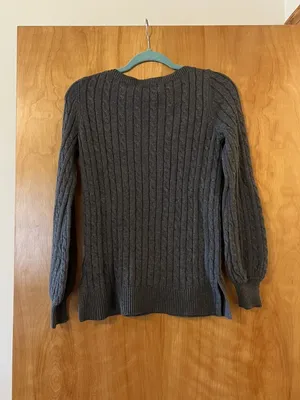 Lauren Ralph Lauren Women's Ribbed Sweater LRL Light Gray Grey NWT Size XS thumbnail 11