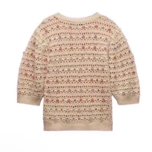 Zara Beige Beaded Sweater(Size Small) thumbnail 4