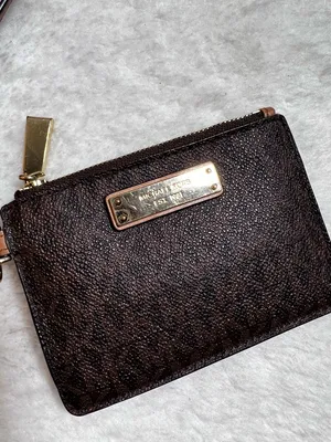 MICHAEL Michael Kors Signature Monogram Coin Purse Wristlet thumbnail 3