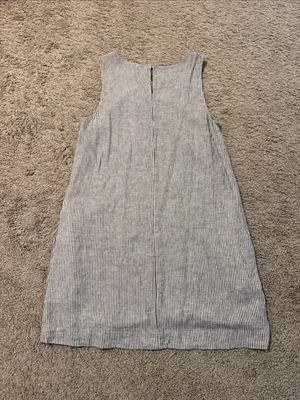 J. Crew Pinstripe Linen Dress thumbnail 3
