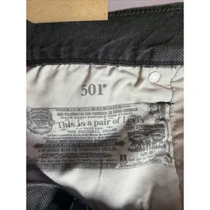 NWT Levi's 501 Women Size 32 (14) Black 100% Cotton Denim 2" Cutoff Shorts thumbnail 13
