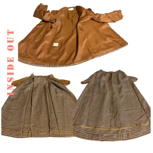 Vintage 1980'S Jh Collectibles Brown, Tan & Blue Plaid Wool Blend Skirt Set (8) thumbnail 13
