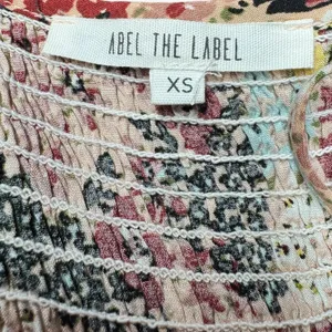 Abel the Label Sleeveless Maxi Dress Pink Blue Yellow Floral XS thumbnail 6