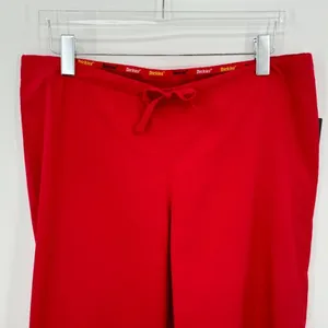 Dickies EDS Signature pants XS red adjustable drawstring waist unisex scrub NEW thumbnail 2