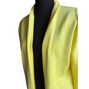 Grace Karin Yellow Open Front Cardigan Small Long Sleeve Lightweight Sweater thumbnail 2