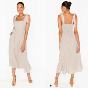 Show Me Your Mumu Claire Midi Dress Show Me The Ring Crisp Champagne‎ NWT Size S thumbnail 2