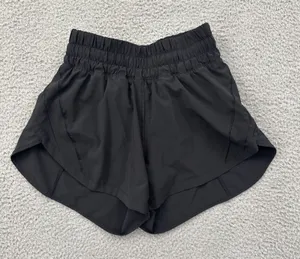 Lululemon Track That Shorts High Rise 3" Black Athletic Athleisure Women's 4 thumbnail 1