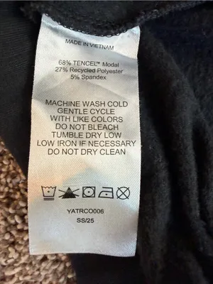 Quince Women’s Black Fleece Lounge Shorts Pull On Athleisure Size L thumbnail 4