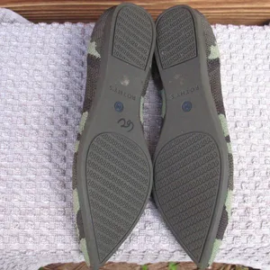 Rothy's The Point Olive Limited Edition Camo Flats Loafers thumbnail 8