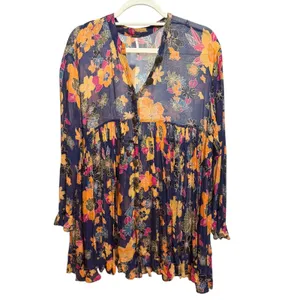 Free‎ People Everything and More Floral Tunic Dress Sz XS thumbnail 3