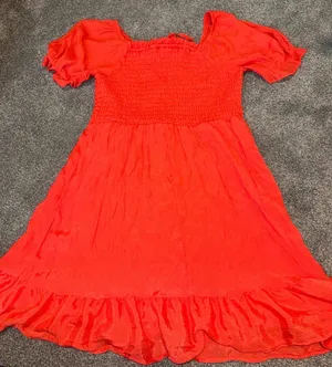 As You Wish Orange/ Coral Dress thumbnail 4