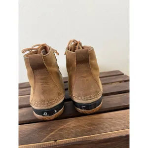 SOREL Out N About Waterproof Brown Leather & Rubber Lace Up Duck Boots Size 9 thumbnail 2