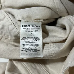 Outerknown‎ S.E.A. Utility Linen Cotton Jumpsuit Carpenter Utility Tan Small thumbnail 5
