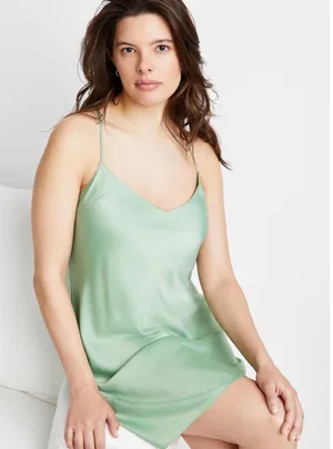 Brand New State of Day Women's Size Medium Basil Green Sleep Dress Gown thumbnail 1