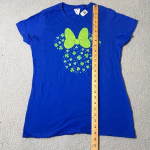 NEW Disney Minnie Mouse Shamrock T-Shirt Womens S St Patricks Day Graphic‎ Tee thumbnail 6