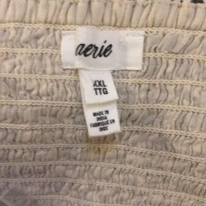 NWT Aerie Button Front Maxi Dress xxl smocked gray animal print thumbnail 8