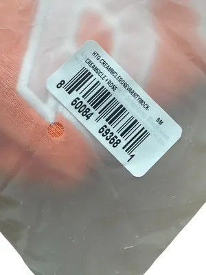 PARKE Varsity Mockneck Sweatshirt Creamsicle Orange + Rose Pink Small/Medium NWT thumbnail 5