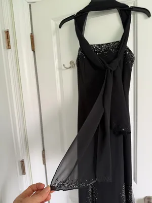 La Femme Black formal dress femme size 6 thumbnail 2