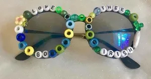 Notre Dame beaded sunglasses Blue thumbnail 1