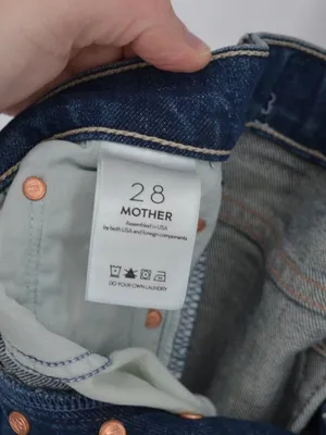 MOTHER Pixie Tomcat Ankle Jeans Distressed Blue Size 28 thumbnail 8
