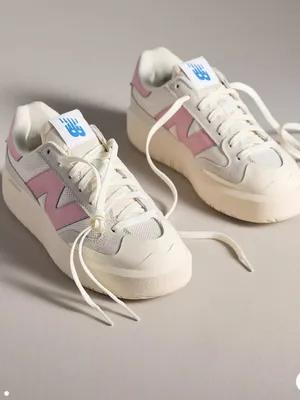 New Balance CT302 Platform Sneakers Anthropologie Size 8 Pink thumbnail 2