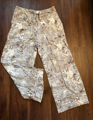 Sincerely Jules Brown/White wide Leg Pants size XL thumbnail 1