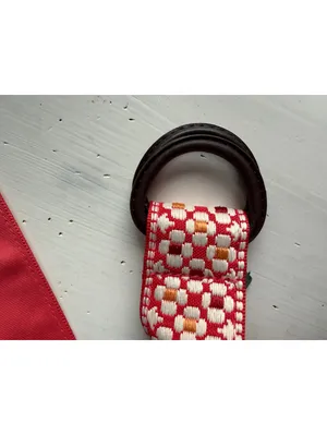 Eddie Bauer Medium Red and White Patterned Belt thumbnail 3