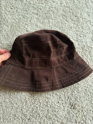 Steve Madden vintage Nordstrom Deadstock y2k 90s 2000s brown bucket hat NWT thumbnail 2