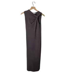 Zara Twist Knote Neck Knit‎ Midi Dress Womens Size S thumbnail 3