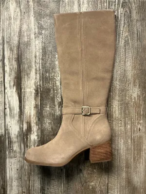 Koolaburra Knee High Suede Boots in Taupe Size 9 thumbnail 10