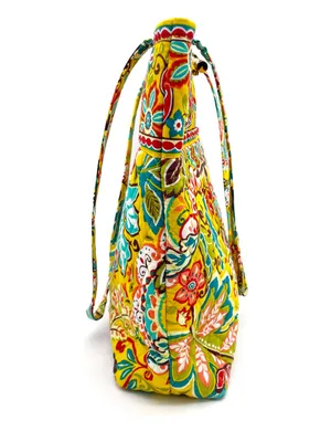 NWT Vera Bradley Provençal Floral Quilted Tote Bag Yellow Red Turquoise Print thumbnail 5