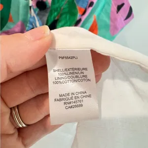 Parker Weslyn Tropical Belted Linen Mini‎ Dress Size 6 thumbnail 7