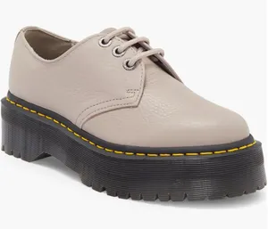 NEW! Dr. Martens Quad II Platform Derby in Vintage Taupe thumbnail 1