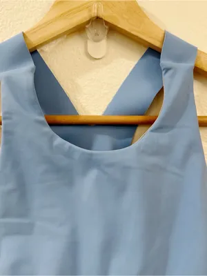 Lululemon Fast & Free Bra Nulux Sports Bra‎ Size 2 Aero Blue thumbnail 4