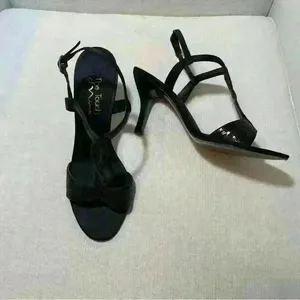 The Touch Of Nina Galinda 1 Black Luster Satin Women’s Heels Size 8.5 thumbnail 7