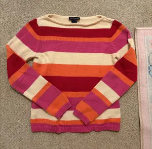 Ann Taylor Women's Multicolor Striped Sweater thumbnail 1