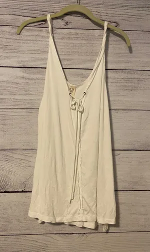 We The Free Free People Flowy White Tank thumbnail 1
