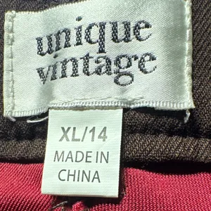 Unique Vintage Brown Velvet Studded Western Style Pants XL 14‎ thumbnail 4